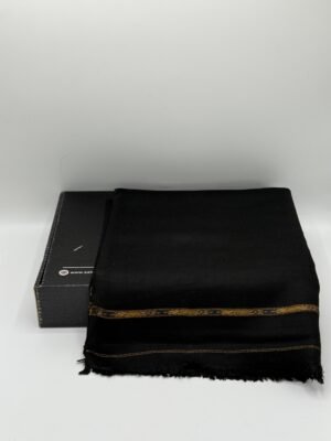 Pashmina Swati Black Wool Shawl