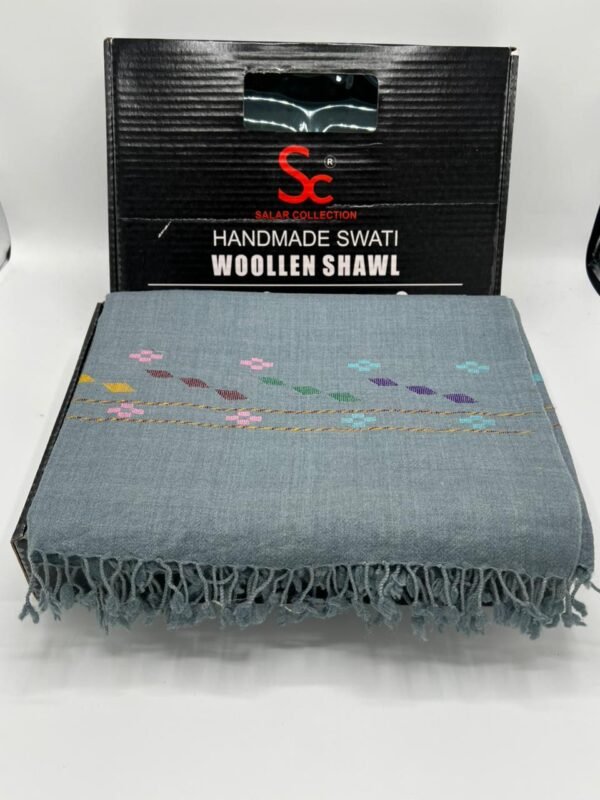 Ladies Gray Woolen Shawl