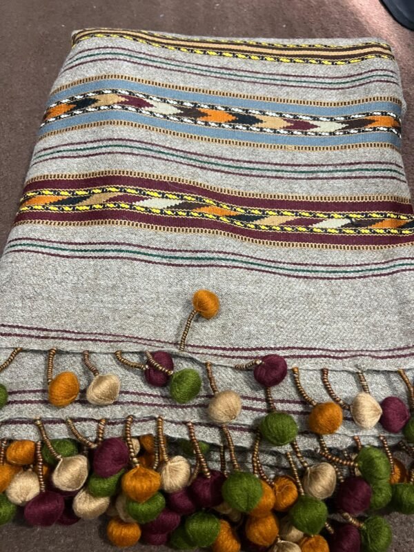 AUSTRILIAN WOOL SHARI GRAY COLOR PURE WOOLEEN SHAWL PREMIUM QUALITY